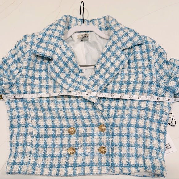 Chic SET JASON WU Boucle Tweed Cropped Blazer and Skort Set NWT | 10 - Picture 5 of 11